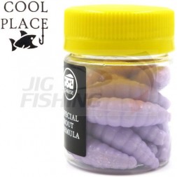 Мягкие приманки Cool Place личинка Maggot 1.6&quot; #Fuchsia