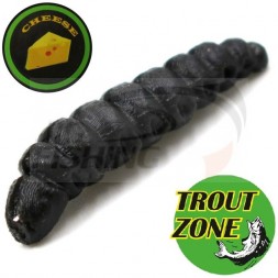 Мягкие приманки Trout Zone Dragonfly Larva 1.3&quot; #Black Cheese