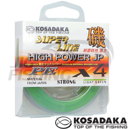 Шнур Kosadaka Super Line PE X4 High-Power JP 150m Light Green 0.14mm 8.2kg