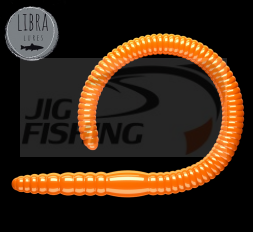 Мягкие приманки Libra Lures Flex Worm 95mm #011 Hot Orange