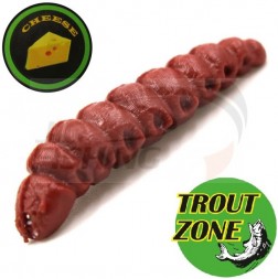 Мягкие приманки Trout Zone Dragonfly Larva 1.3&quot; #Red Brown Cheese