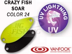 Колеблющиеся блесна Crazy Fish Soar 0.9gr #24
