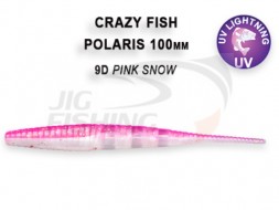 Мягкие приманки Crazy Fish Polaris 4&quot;  9D Pink Snow