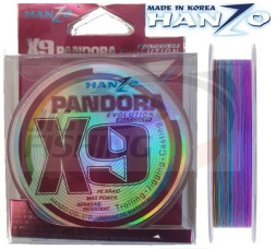 Шнур Hanzo Pandora Evolution x9 200м Multicolor #3 0.29mm 20.5kg