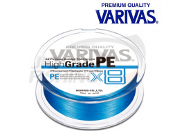 Шнур плетеный Varivas High Grade PE X8 Blue #1.0 150m 0.165mm 9kg