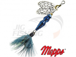 Вращающаяся блесна Mepps Bug 00 #Iron Blue