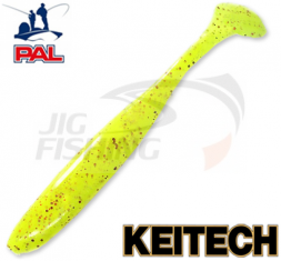 Мягкие приманки Keitech Easy Shiner 4.5&quot; #PAL01 Chartreuse Red Flake
