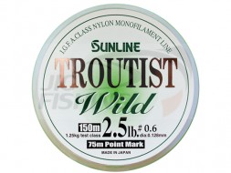 Монофильная леска   Sunline Troutist Wild  #0.6 0.128мм