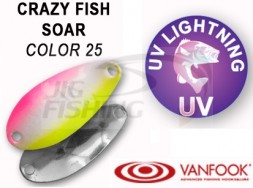 Колеблющиеся блесна Crazy Fish Soar 1.4gr #25