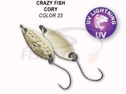 Колеблющиеся блесна Crazy Fish Cory 1.1gr #23