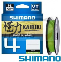 Шнур Shimano Kairiki X4 150m Green 0.16mm 8.1kg