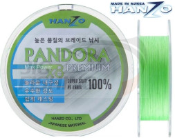 Шнур Hanzo Pandora Premium X8 150m Flash Green #0.4 0.10mm 6.4kg