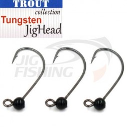 Джиг-головки Trout Tungsten Jig Head MG-3 #6 0.9gr Black (3шт/уп)