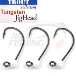 Джиг-головки Trout Tungsten Jig Head MG-3 #6 0.9gr White (3шт/уп)