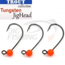 Джиг-головки Trout Tungsten Jig Head MG-3 #6 0.9gr Orange (3шт/уп)