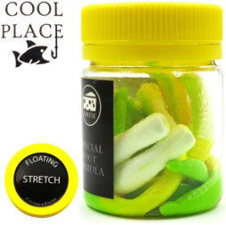 Мягкие приманки Cool Place Bomber Stretch Floating 3.2&quot; #White Yellow Green