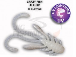 Мягкие приманки Crazy Fish Allure 1.6&quot; 89 Glowing