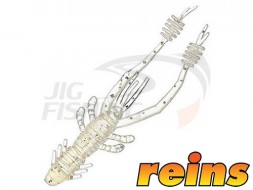 Мягкие приманки Reins Ring Shrimp 3&quot; #318 Clear Pearl Silver