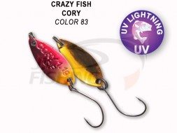 Колеблющиеся блесна Crazy Fish Cory 1.1gr #83