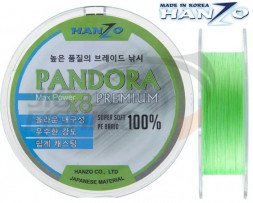 Шнур Hanzo Pandora Premium X8 150m Flash Green #1.5 0.21mm 13.9kg