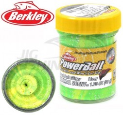 Паста форелевая Berkley Natural Scent Trout Bait 50gr Fl. Green Yellow Liver