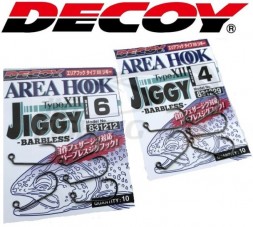 Крючки Decoy Area Hook Type XII Jiggy Barbless #4