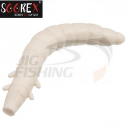 Мягкие приманки Soorex Pro Bait King Worm 55mm #101 White