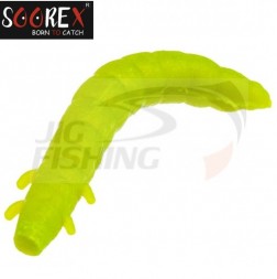 Мягкие приманки Soorex Pro Bait King Worm 55mm #104 Chartreuse