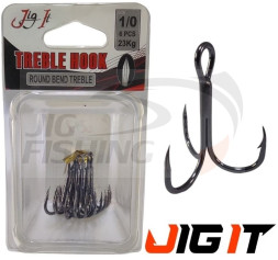 Тройник Jig It Round Bend Treble Hooks #20 (10шт/уп)