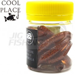 Мягкие приманки Cool Place червь Flat Worm 3.2&quot; #Brown FLK