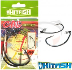 Офсетный крючок HitFish CPS Offset #6/0 (2шт/уп)