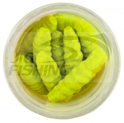 Силиконовая приманка Berkley Gulp Honeyworm 45mm #Chartreuse