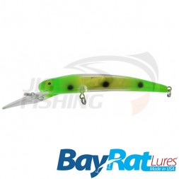 Воблер BayRat Lures Long Deep 130F 13.2gr #Green Flash Frog