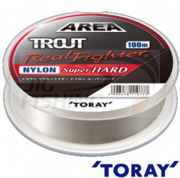 Монофильная леска Toray Trout Real Fighter Nylon Super Hard 100m #0.6 0.128mm 3.5lb