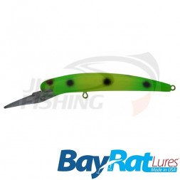 Воблер BayRat Lures Long Deep 130F 13.2gr #Green Frog