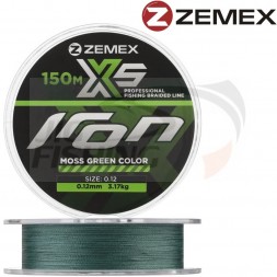 Шнур Zemex Iron PE X5 150m Moss Green #0.14mm 4.83kg