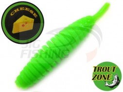 Мягкие приманки Trout Zone Ribber Pupa 2.1&quot; Green Cheese (9шт/уп)