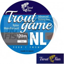 Леска Trout Fan Trout Game Nylon 120m #1.2 0.185mm 5lb