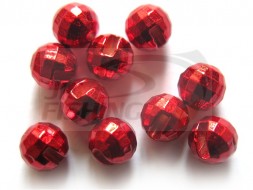 Вольфрамовые головки граненые с вырезом Tungsten Beads Metallic Red