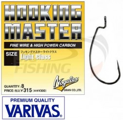 Офсетные крючки Varivas Hooking Master Light Class #1/0 (8шт/уп)