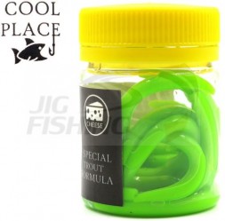 Мягкие приманки Cool Place червь Worm 3&quot; #Green