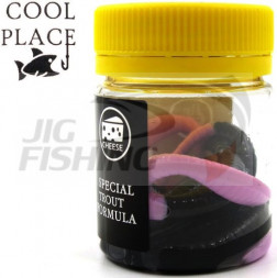 Мягкие приманки Cool Place червь Flat Worm 3.2&quot; #Black Fuchsia