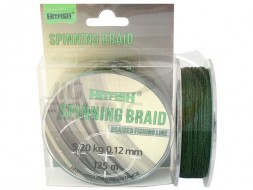 Шнур плетеный HitFish Spinning Braid X4 PE 125m Dark Green 0.20mm 11.05kg