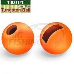 Вольфрамовые головки с вырезом Trout Orange 3.8mm 0.45gr (5шт/уп)