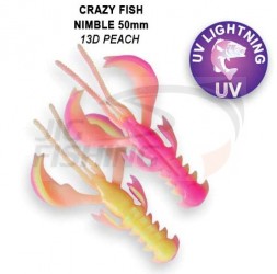 Мягкие приманки Crazy Fish Nimble Floating 2&quot; #13D Peach