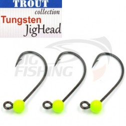 Джиг-головки Trout Tungsten Jig Head MG-3 #6 0.6gr Chartreuse (3шт/уп)