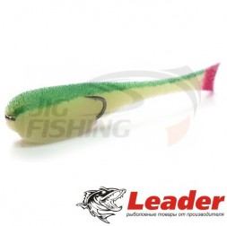 Поролоновые рыбки Leader 95mm #04 White Green