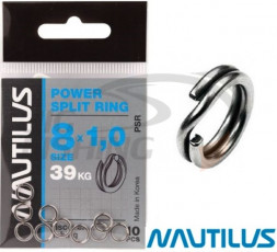 Заводное кольцо усиленное Nautilus Split Ring 8*1.0mm 39kg