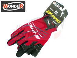 Перчатки Wonder Red без трех пальцев WG-FGL023 #L